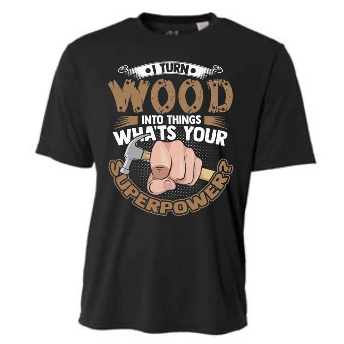 Carpenter Funny Woodworker Carpentry Cabinemaker Cooling Performance Crew T-Shirt