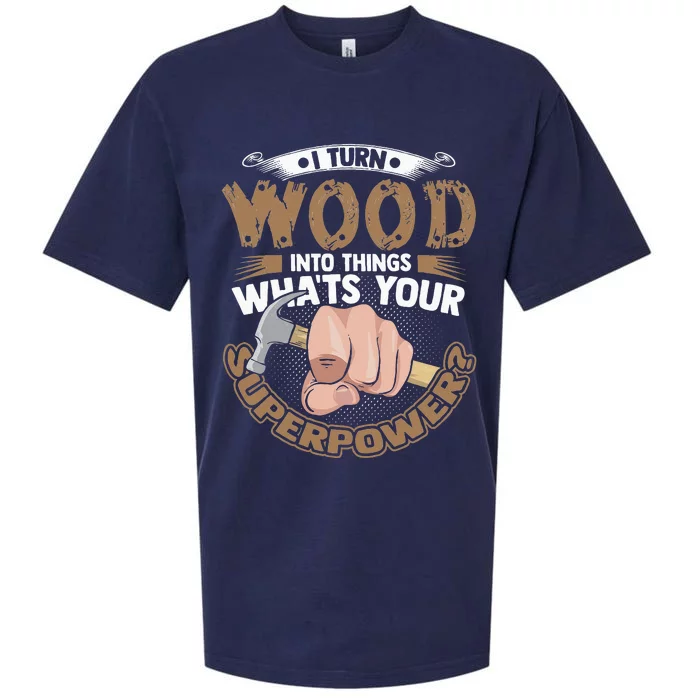 Carpenter Funny Woodworker Carpentry Cabinemaker Sueded Cloud Jersey T-Shirt