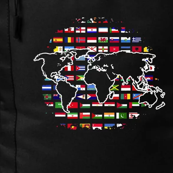 Country Flags World Map Traveling International World Flags Daily Commute Backpack