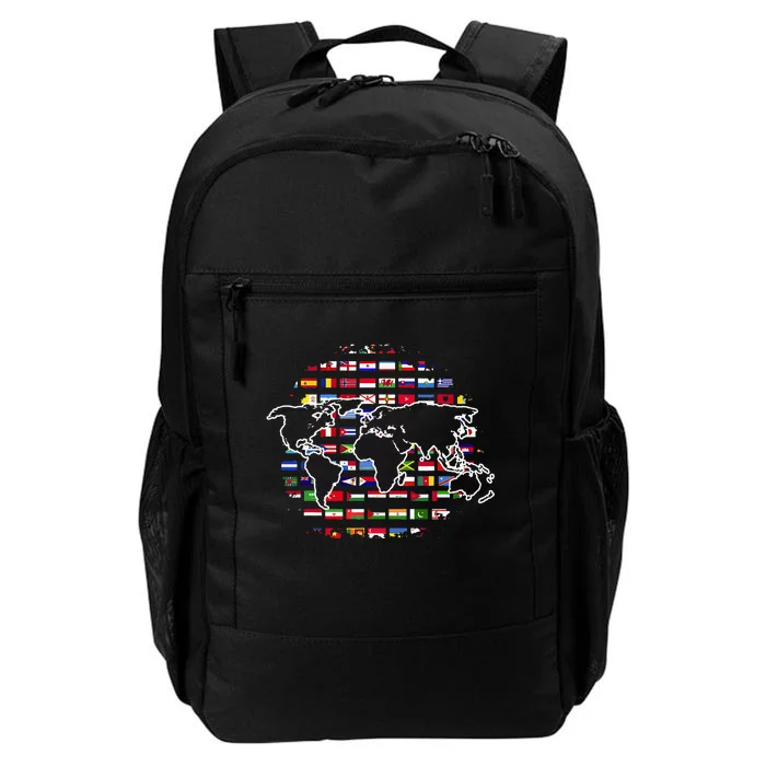 Country Flags World Map Traveling International World Flags Daily Commute Backpack