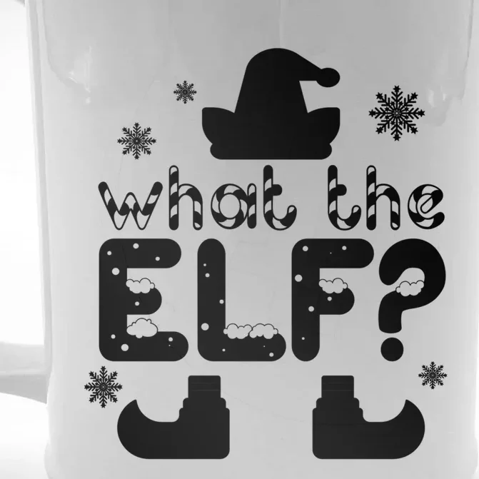 Christmas Funny What The Elf Gift Front & Back Beer Stein