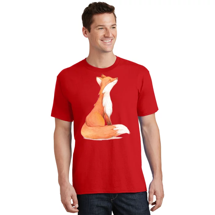 Cute Fox Watercolor | Funny Fox Lover Mammal Child T-Shirt