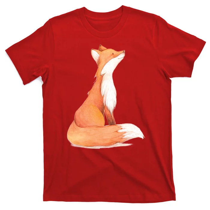 Cute Fox Watercolor | Funny Fox Lover Mammal Child T-Shirt