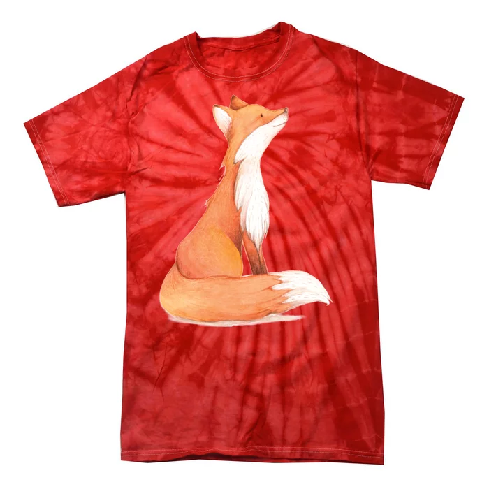 Cute Fox Watercolor | Funny Fox Lover Mammal Child Tie-Dye T-Shirt