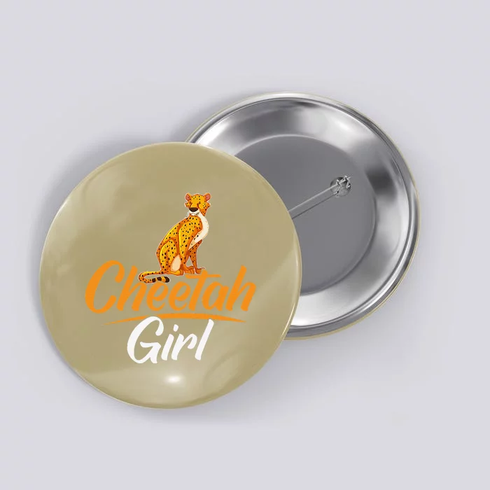 Cheetahs Funny Wild Cat Cheetah Button