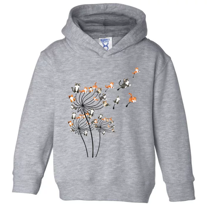 Cat For Women Girl Cute Dandelion Flower Toddler Hoodie