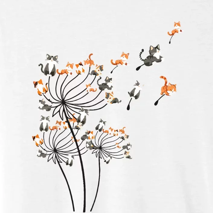 Cat For Women Girl Cute Dandelion Flower ChromaSoft Performance T-Shirt