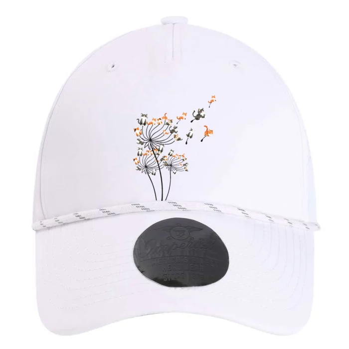 Cat For Women Girl Cute Dandelion Flower Performance The Dyno Cap