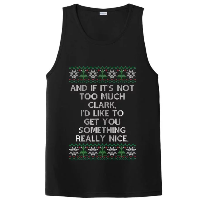 Christmas Family Winter Vacation Ugly Sweater Style Performance Tank