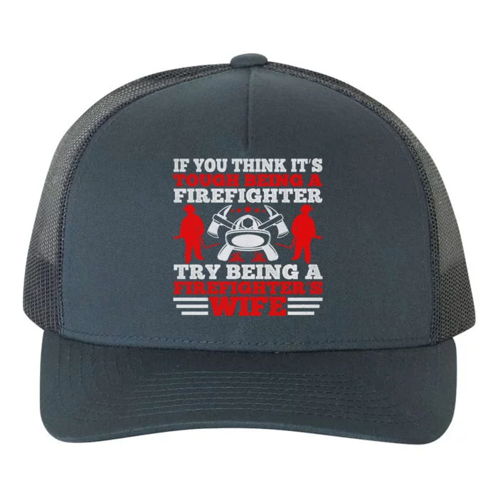 Cool Firefighters Wife Gift Yupoong Adult 5-Panel Trucker Hat