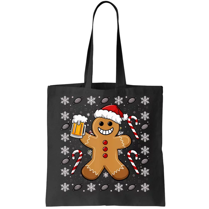 Christmas Family Xmas Ugly Christmas Outfit Merry Beer Drink Tank Top Tote Bag