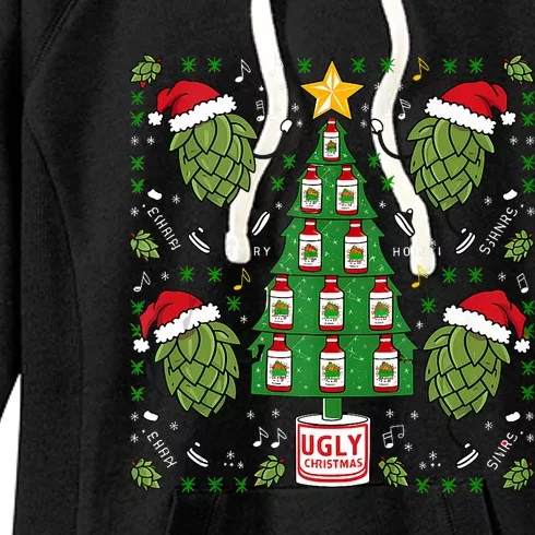 Christmas Family Xmas Ugly Christmas Outfit Merry Beer Tank Top Women's Fleece Hoodie