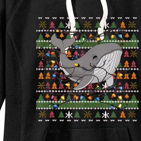 Christmas Family Xmas Ugly Christmas Outfit Merry Whale Tank Top Women's Fleece Hoodie