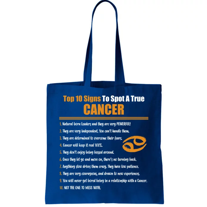 Cancer Facts Zodiac Sign Gift Great Gift Tote Bag