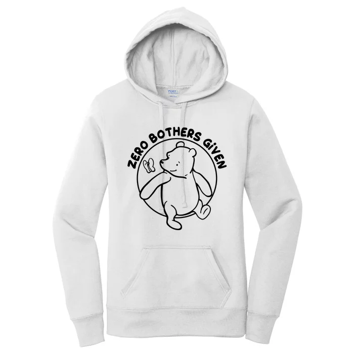 Cute Funny Zero Bothers Given Women's Pullover Hoodie