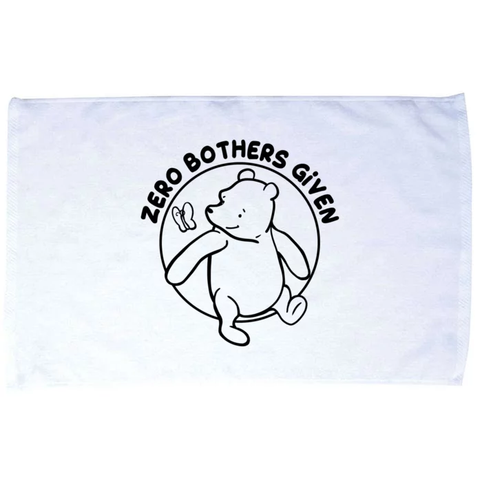 Cute Funny Zero Bothers Given Microfiber Hand Towel