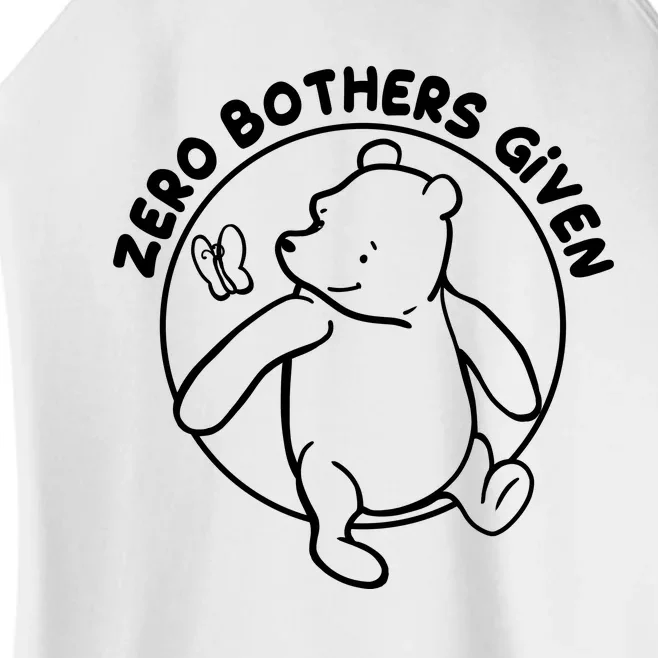 Cute Funny Zero Bothers Given Women’s Perfect Tri Rocker Tank