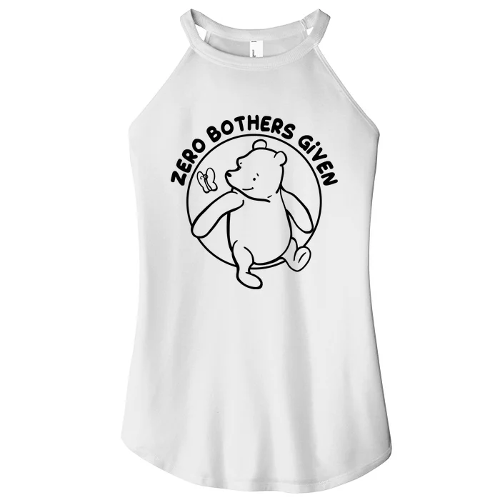 Cute Funny Zero Bothers Given Women’s Perfect Tri Rocker Tank