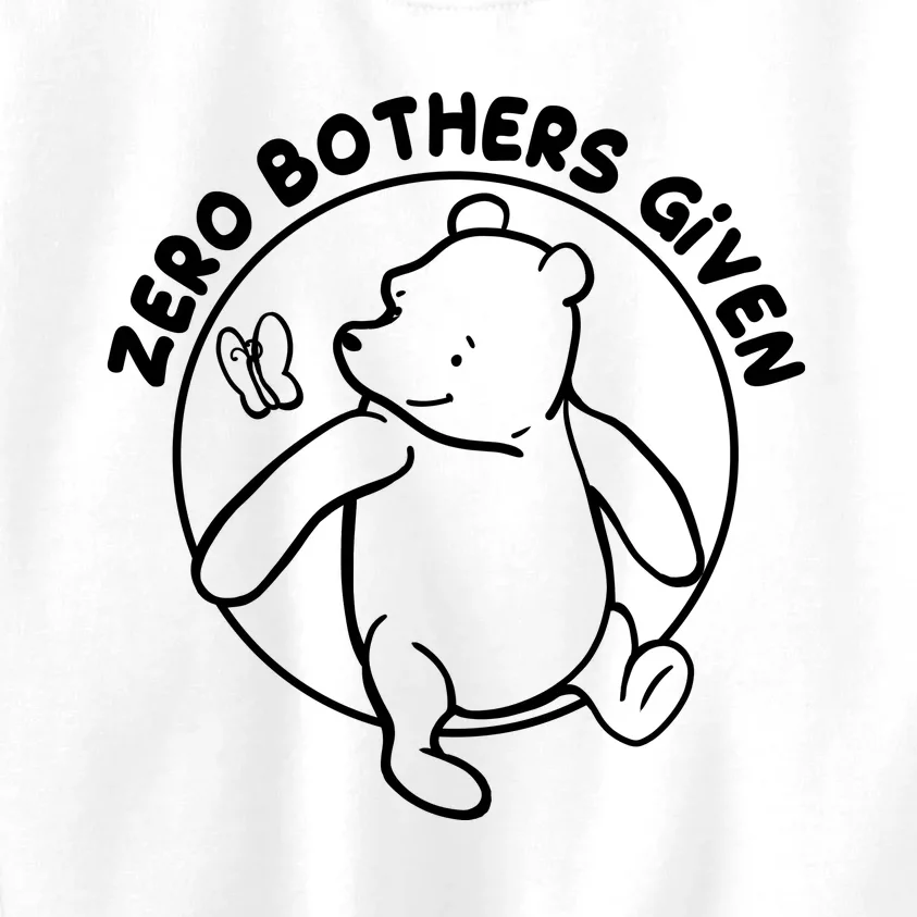 Cute Funny Zero Bothers Given Kids Sweatshirt