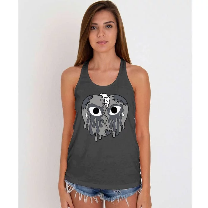 Cool Grey 11 Shirts To Match Sneaker Match Women's Knotted Racerback Tank