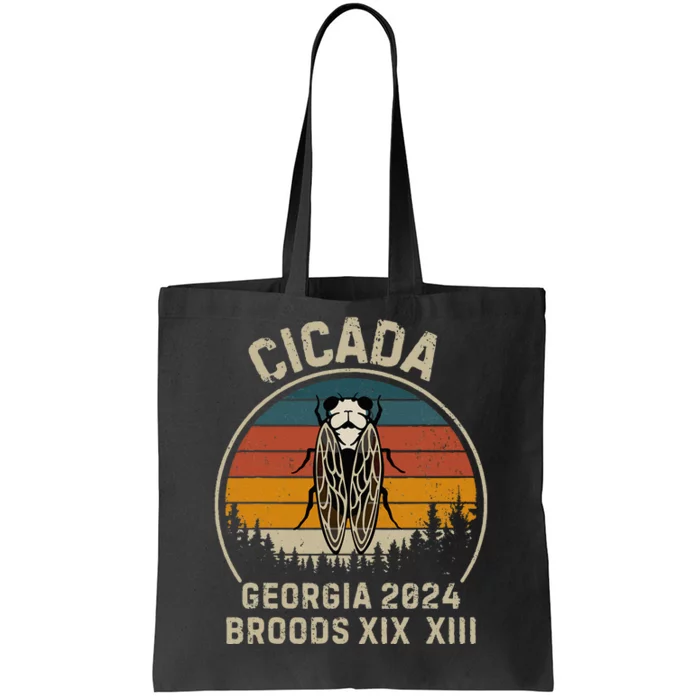 Cicada Georgia 2024 Invasion Brood Xiii And Brood Xix Tote Bag