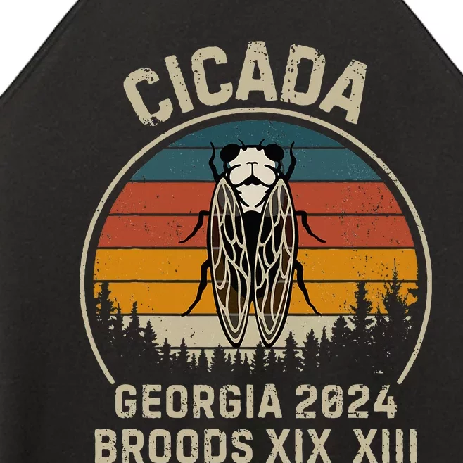 Cicada Georgia 2024 Invasion Brood Xiii And Brood Xix Women’s Perfect Tri Rocker Tank