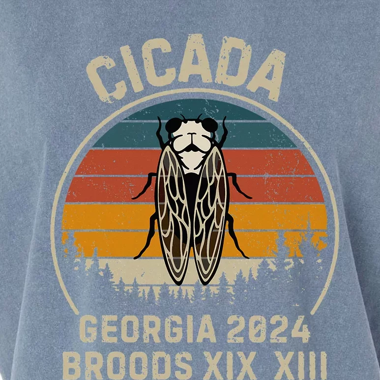 Cicada Georgia 2024 Invasion Brood Xiii And Brood Xix Garment-Dyed Women's Muscle Tee