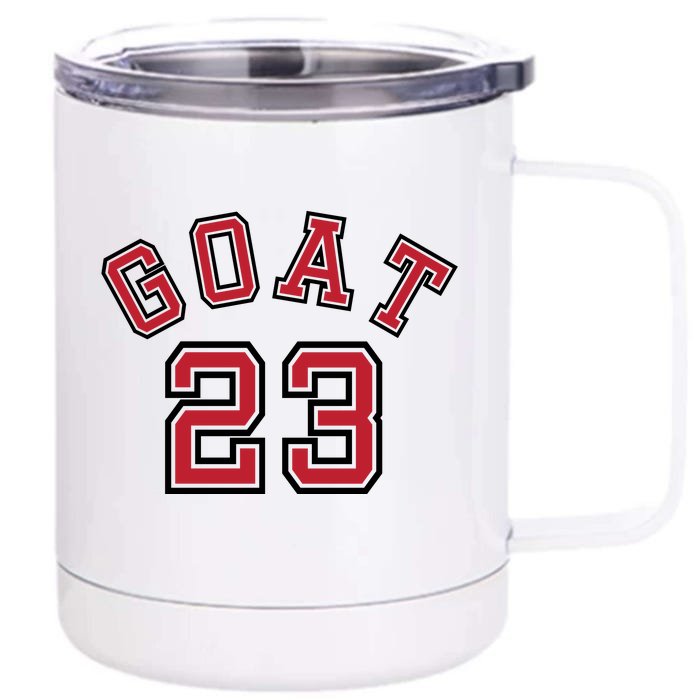 Cool Goat 23 Jordan Basketball Jersey Front & Back 12oz Stainless Steel Tumbler Cup