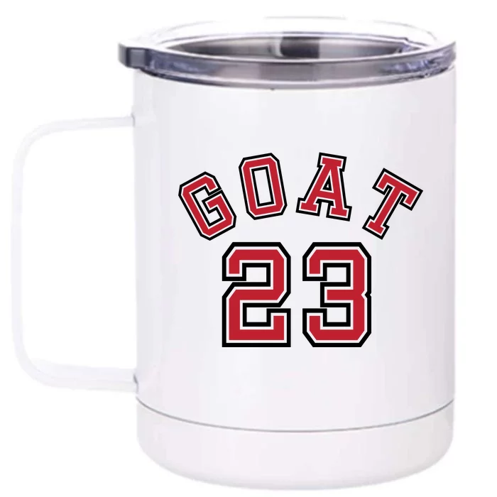 Cool Goat 23 Jordan Basketball Jersey Front & Back 12oz Stainless Steel Tumbler Cup