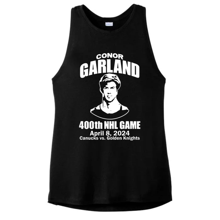 Conor Garland 400th Game Ladies Tri-Blend Wicking Tank