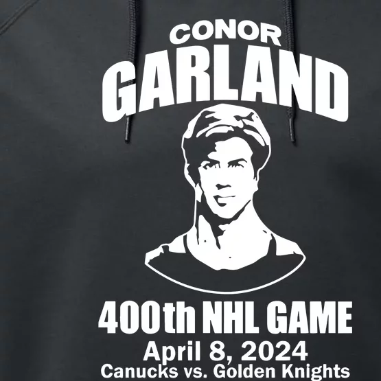 Conor Garland 400th Game Performance Fleece Hoodie