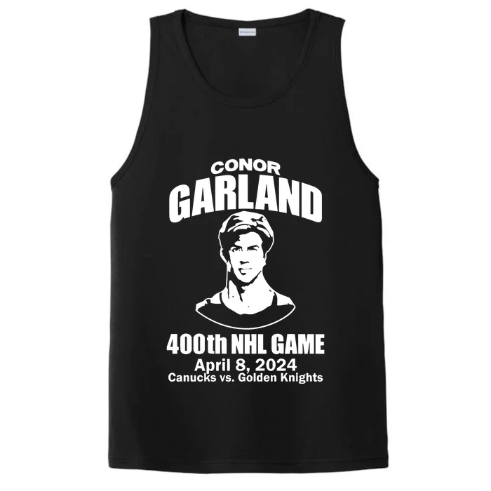 Conor Garland 400th Game Performance Tank