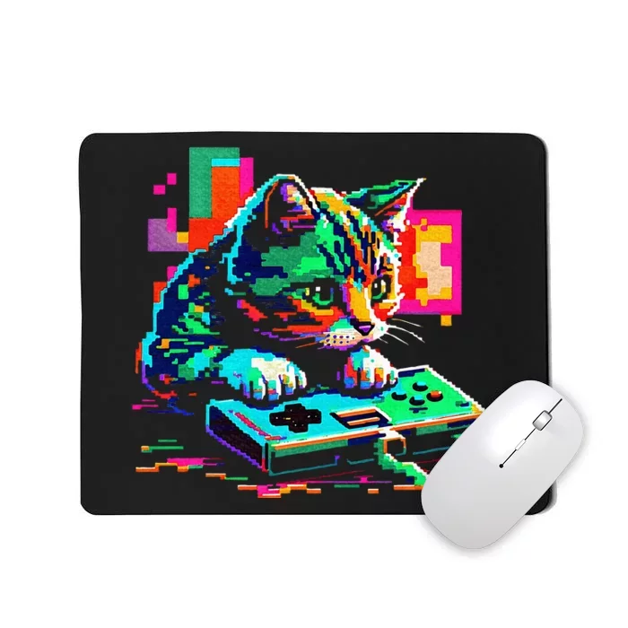 Cat Gaming 8bit Gaming Mousepad