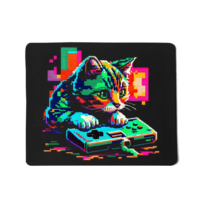 Cat Gaming 8bit Gaming Mousepad