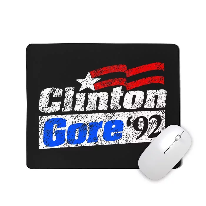 Clinton Gore 92 Presidential Campaign Vintage Retro Gift Mousepad