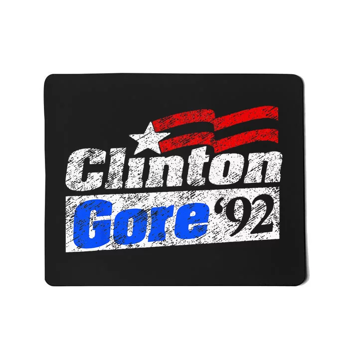 Clinton Gore 92 Presidential Campaign Vintage Retro Gift Mousepad