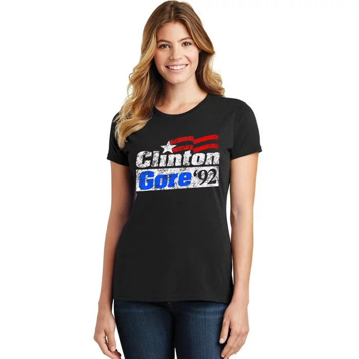 Clinton Gore 92 Presidential Campaign Vintage Retro Gift Women's T-Shirt