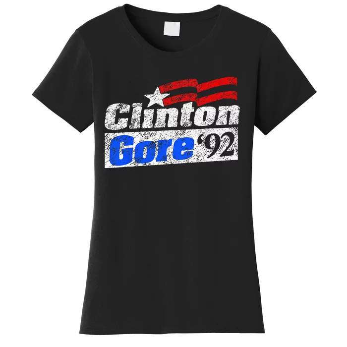 Clinton Gore 92 Presidential Campaign Vintage Retro Gift Women's T-Shirt