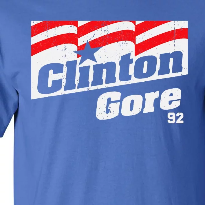 Clinton Gore 92 Retro Campaign Tall T-Shirt