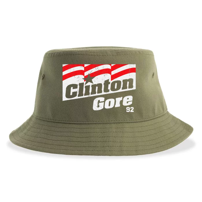 Clinton Gore 92 Retro Campaign Sustainable Bucket Hat