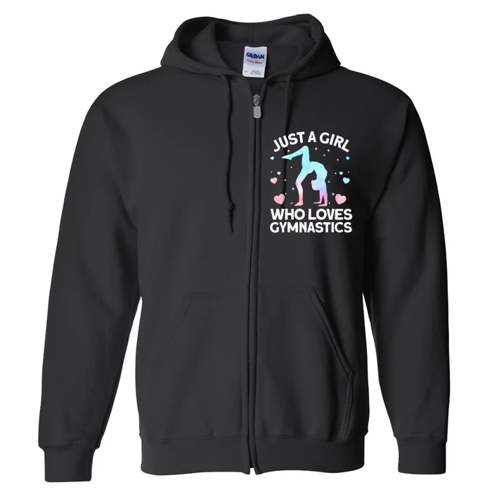 Cool Gymnastics Art For Women Girls Gymnastics Gymnast Coach Full Zip Hoodie