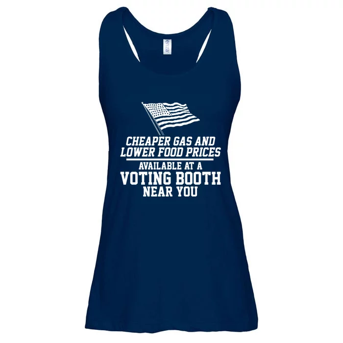 Cheaper Gas And Lower For Prices Available At A Voting Booth Near You Ladies Essential Flowy Tank