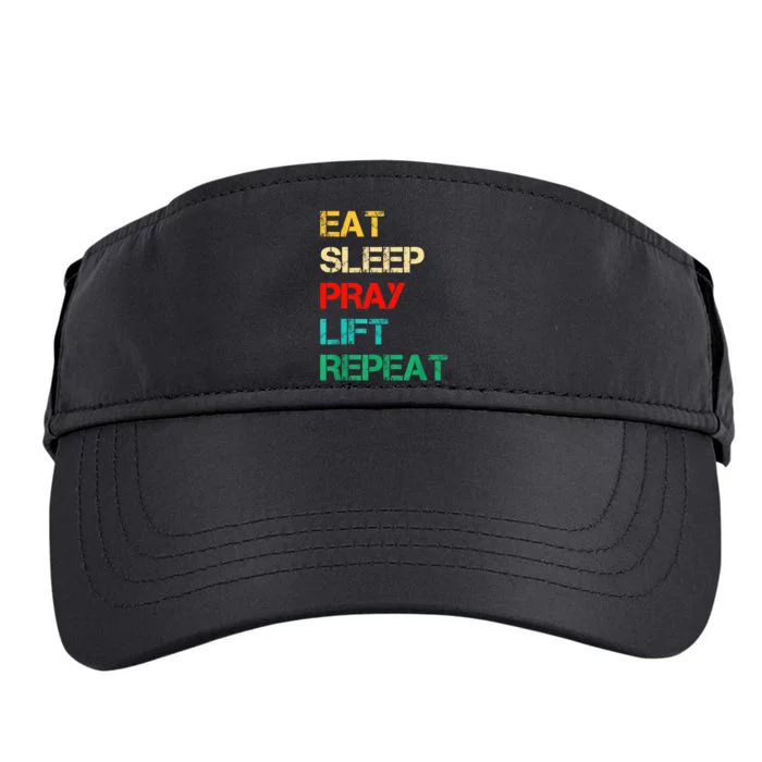 Christian Gym And Jesus Gym For Eat Sleep Pray Repeat Adult Drive Performance Visor