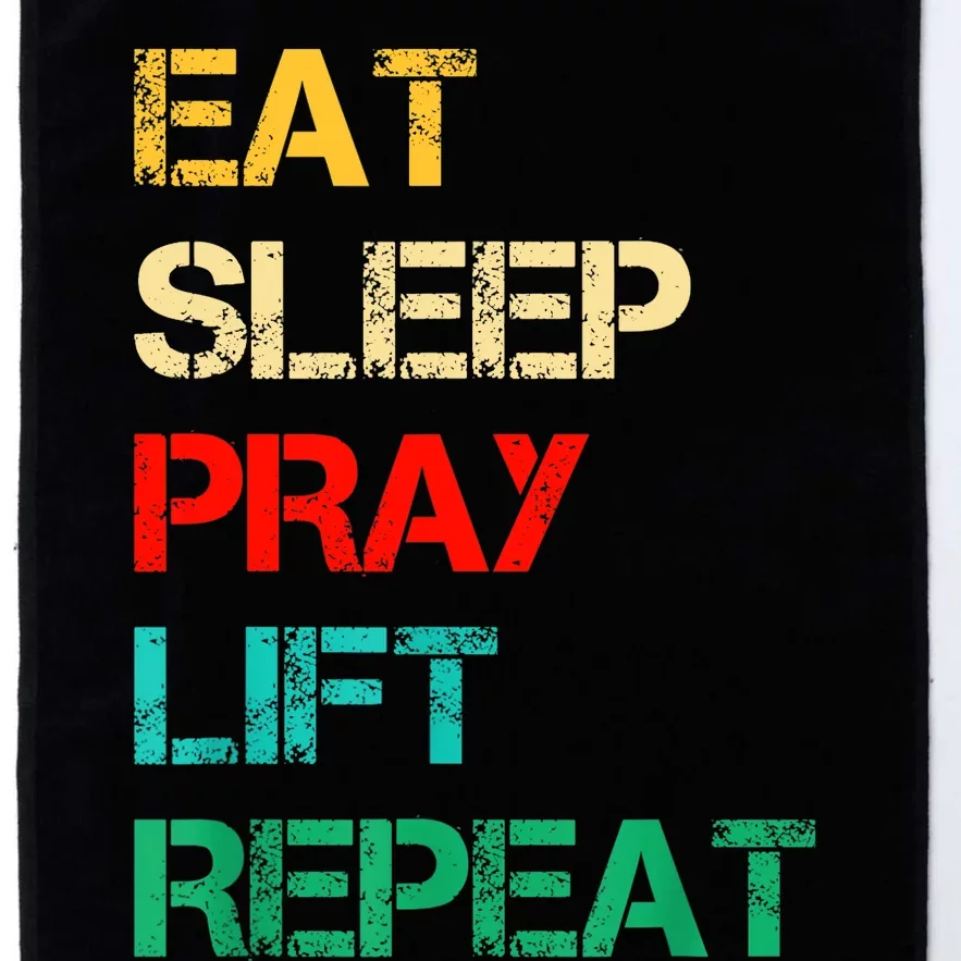 Christian Gym And Jesus Gym For Eat Sleep Pray Repeat Platinum Collection Golf Towel