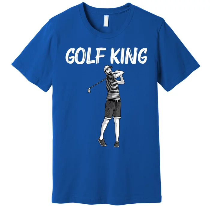 Cool Golf Art Father Golfer Golfing Club Ball Game Great Gift Premium T-Shirt