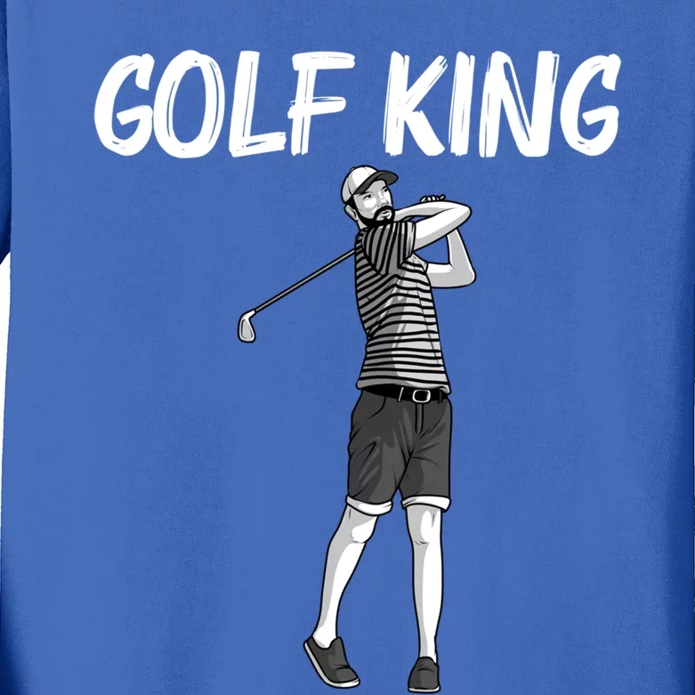 Cool Golf Art Father Golfer Golfing Club Ball Game Great Gift Kids Long Sleeve Shirt