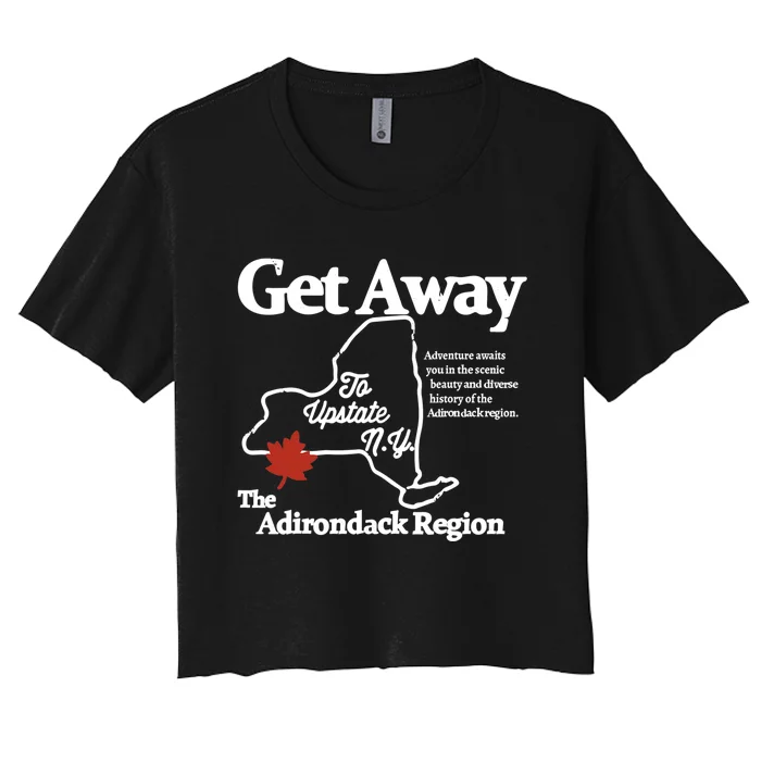 Charlie Get Away To Upstate New York Women's Crop Top Tee