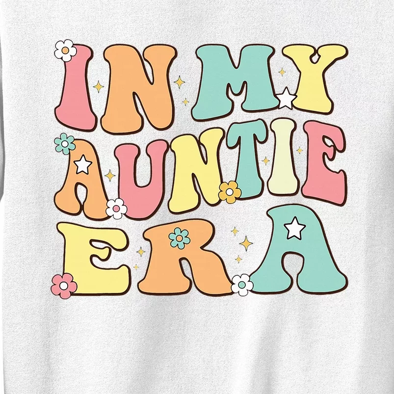 Christmas Groovy Auntie Era Baby Announcement Sweatshirt