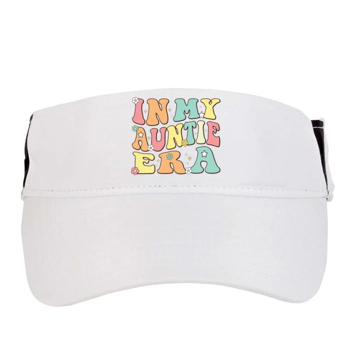 Christmas Groovy Auntie Era Baby Announcement Adult Drive Performance Visor