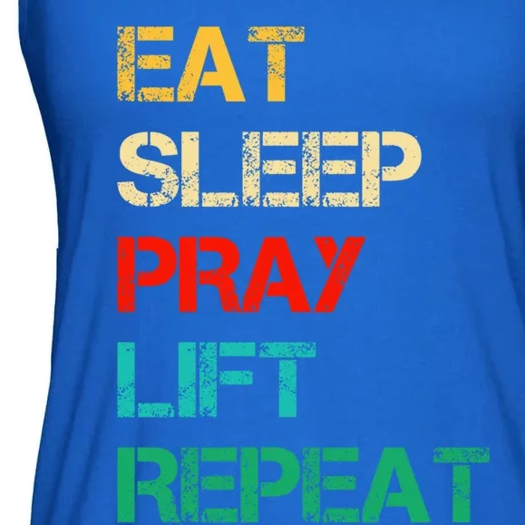 Christian Gym And Jesus Gym For Eat Sleep Pray Repeat Gift Ladies Essential Flowy Tank